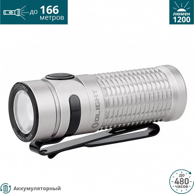 Фонарь OLIGHT BATON 3 STAINLESS STEEL 126139 Фонарь OLIGHT BATON 3 STAINLESS STEEL 126139