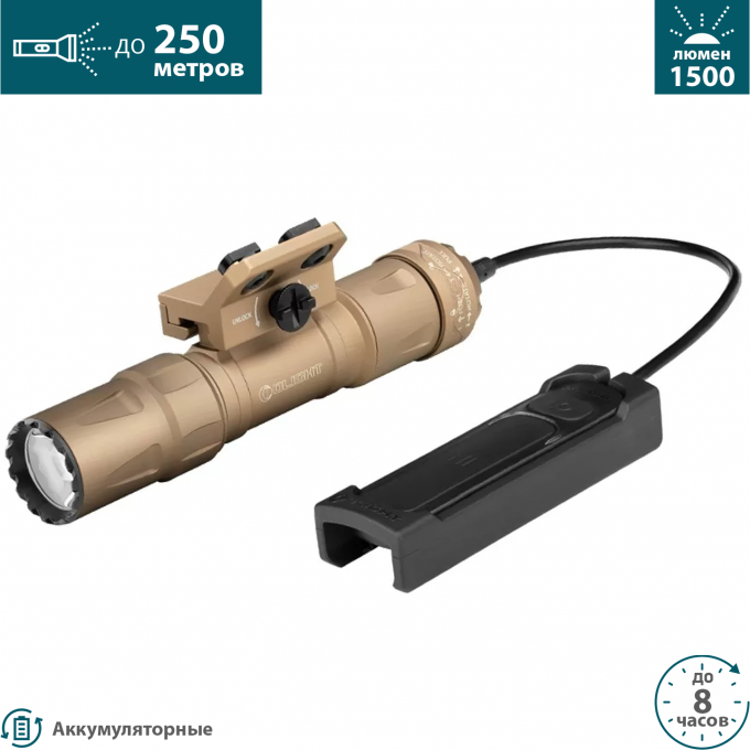 Фонарь OLIGHT ODIN S M-LOK DESERT TAN 004004 Фонарь OLIGHT ODIN S M-LOK DESERT TAN 004004