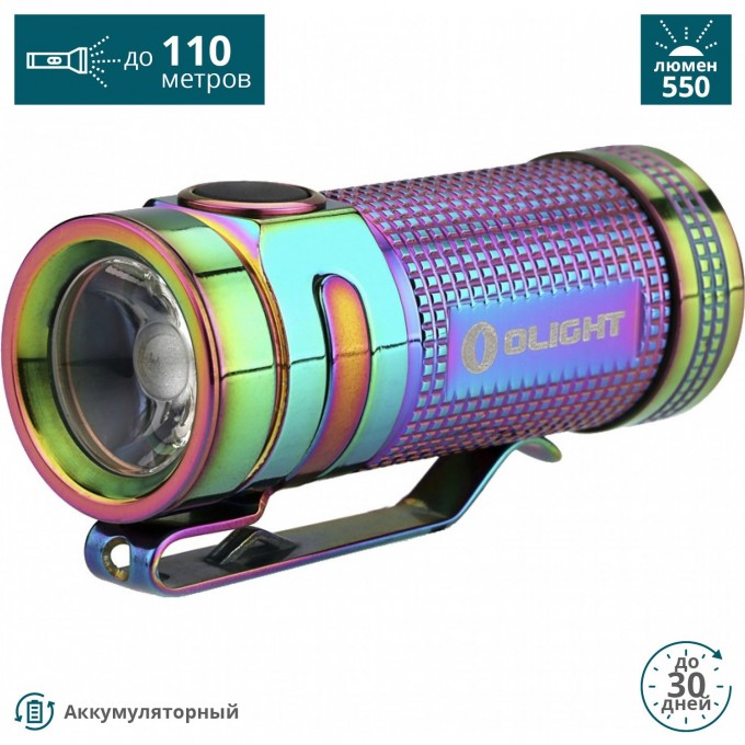 Фонарь OLIGHT S MINI TI RAINBOW PVD ТИТАН SMINITIRAINBOW Фонарь OLIGHT S MINI TI RAINBOW PVD ТИТАН SMINITIRAINBOW