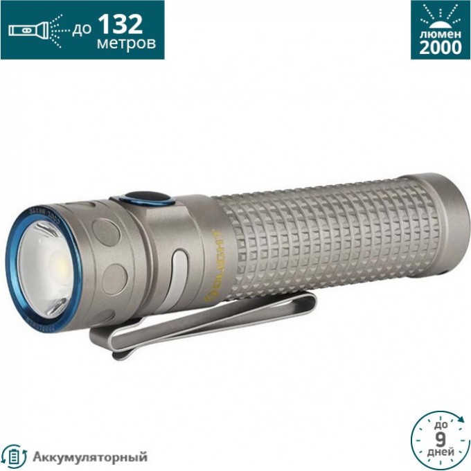 Фонарь OLIGHT Серый BATON PRO TI Фонарь OLIGHT Серый BATON PRO TI